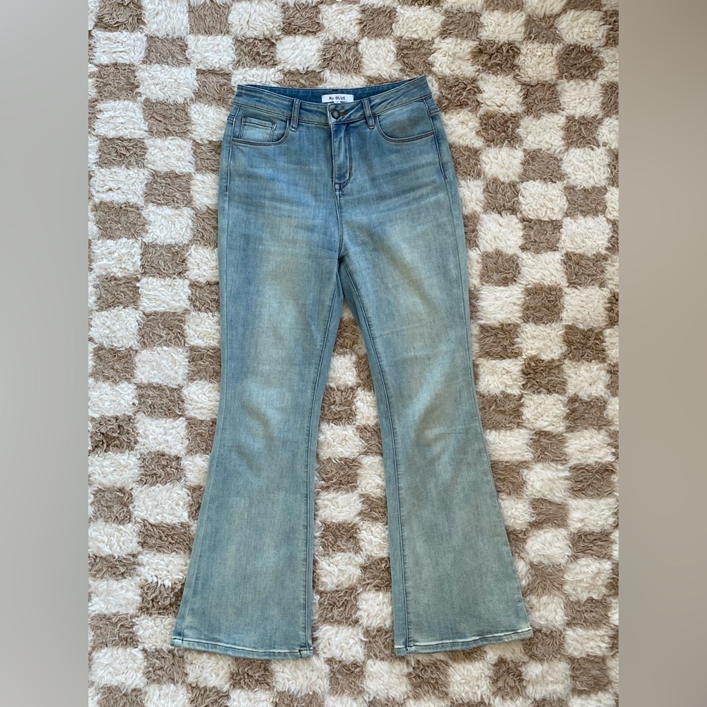 Re-BLUE | Light Wash Kick Flare Jeans